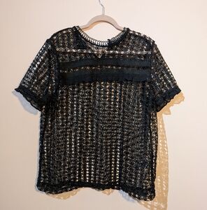 Mesh lace top
